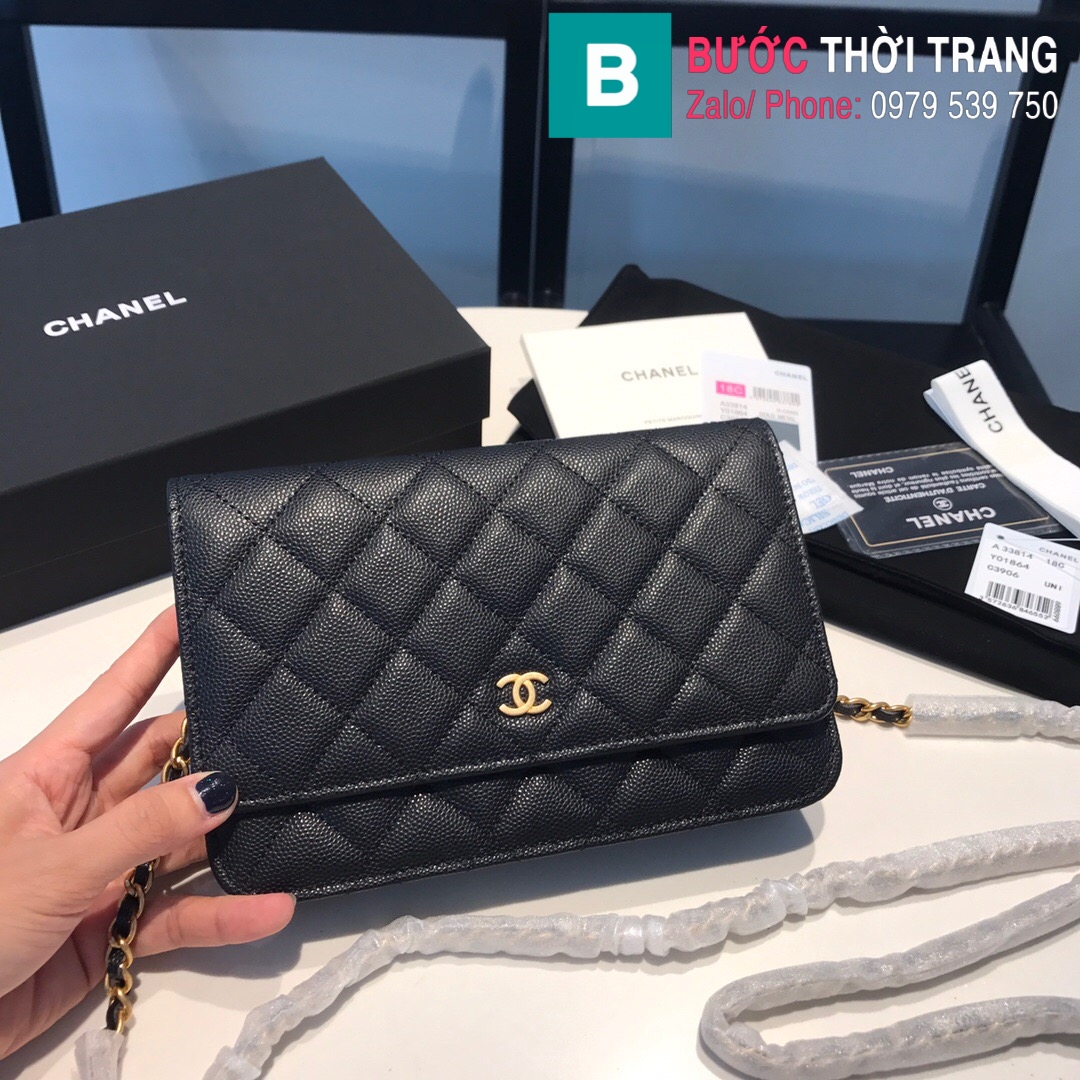 Túi Xách Chanel Woc C19 Siêu Cấp Da Mịn Màu Đen Size 19cm  DWatch Luxury