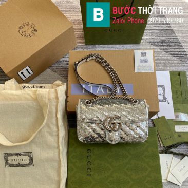 Túi xách Gucci Marmont mini sequin shoulder bag (1)