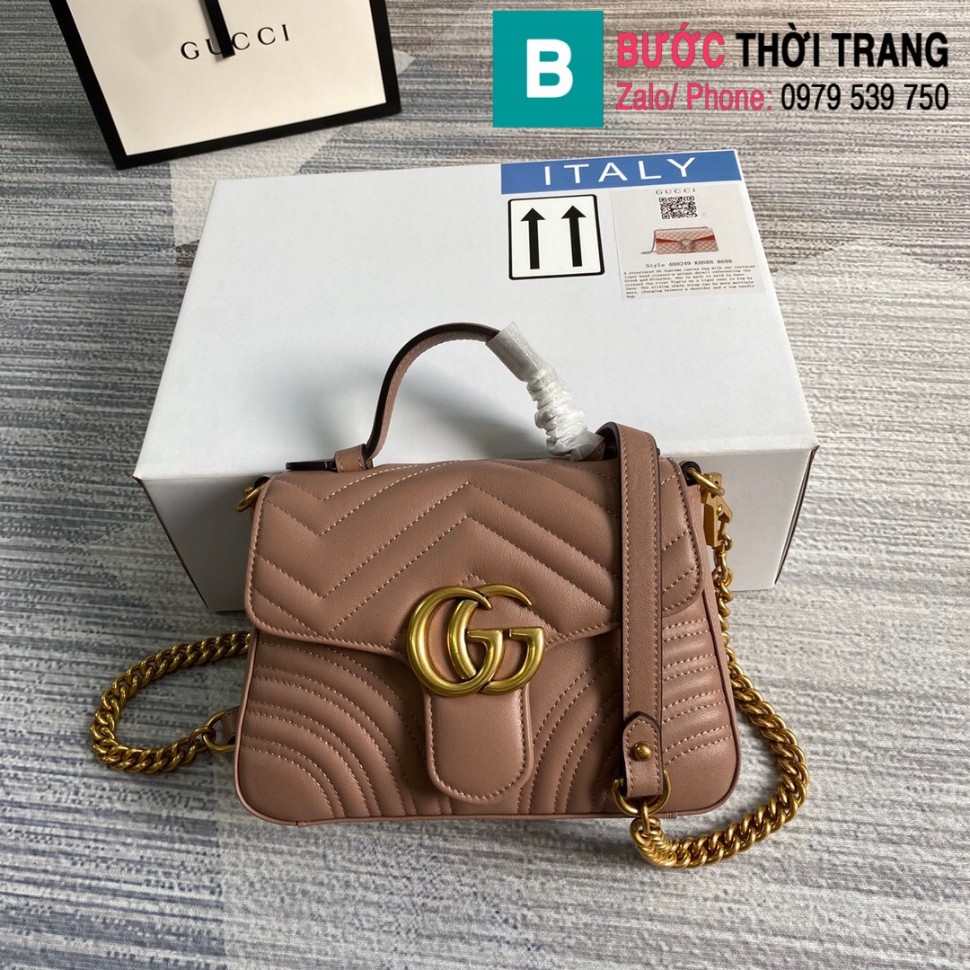 Túi xách Gucci Marmont mini top handle bag (10)
