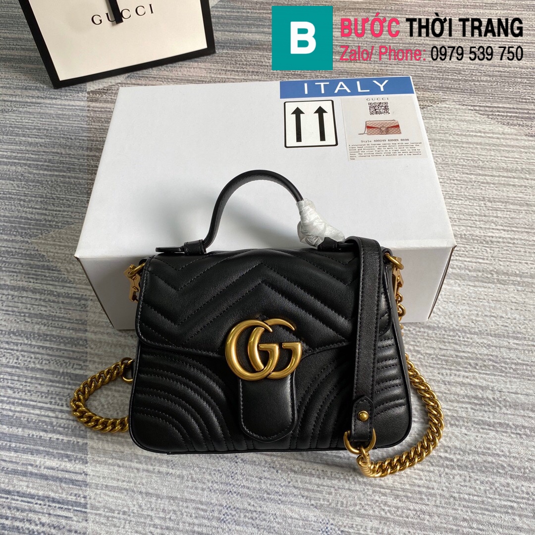Túi xách Gucci Marmont mini top handle bag (27)