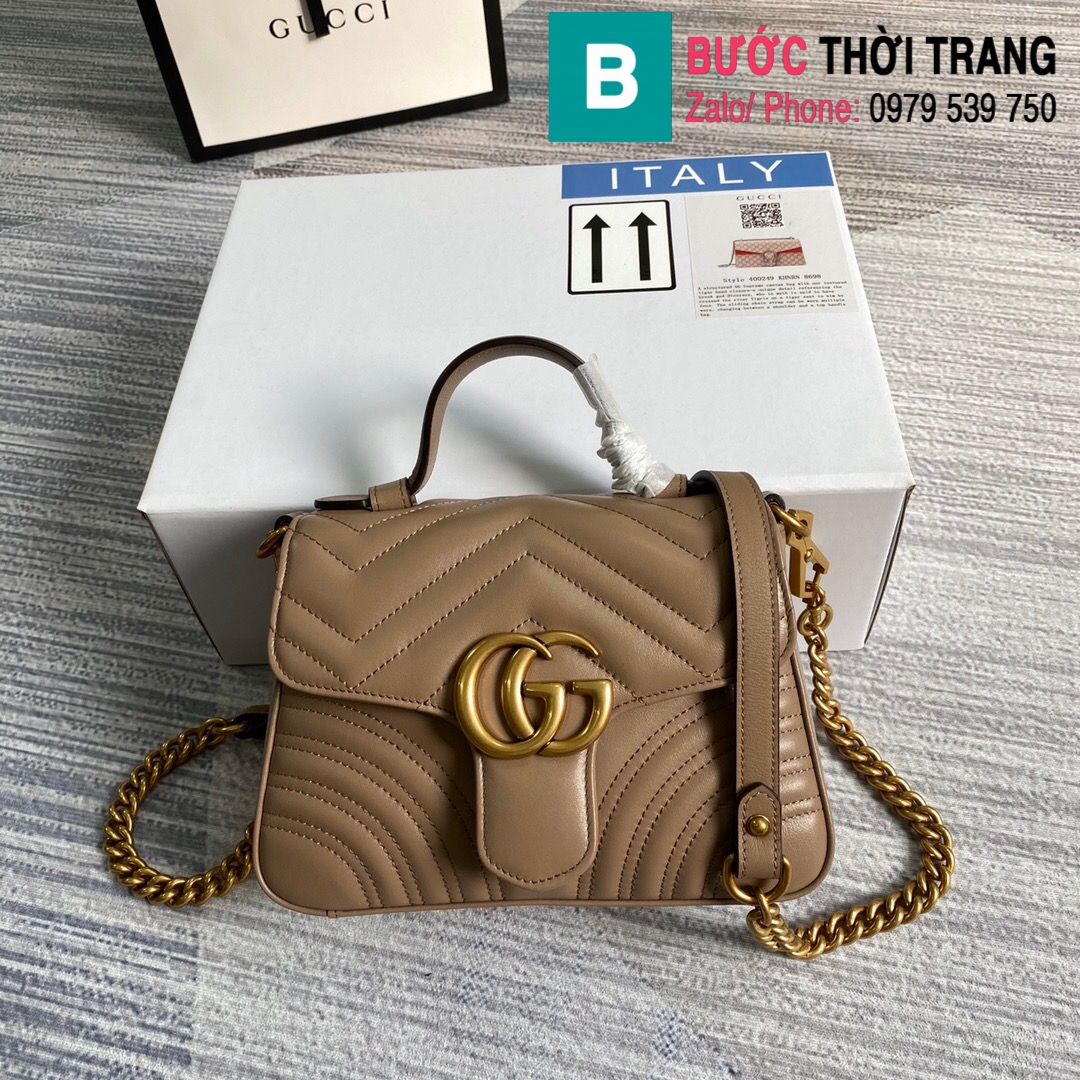 Túi xách Gucci Marmont mini top handle bag (36)