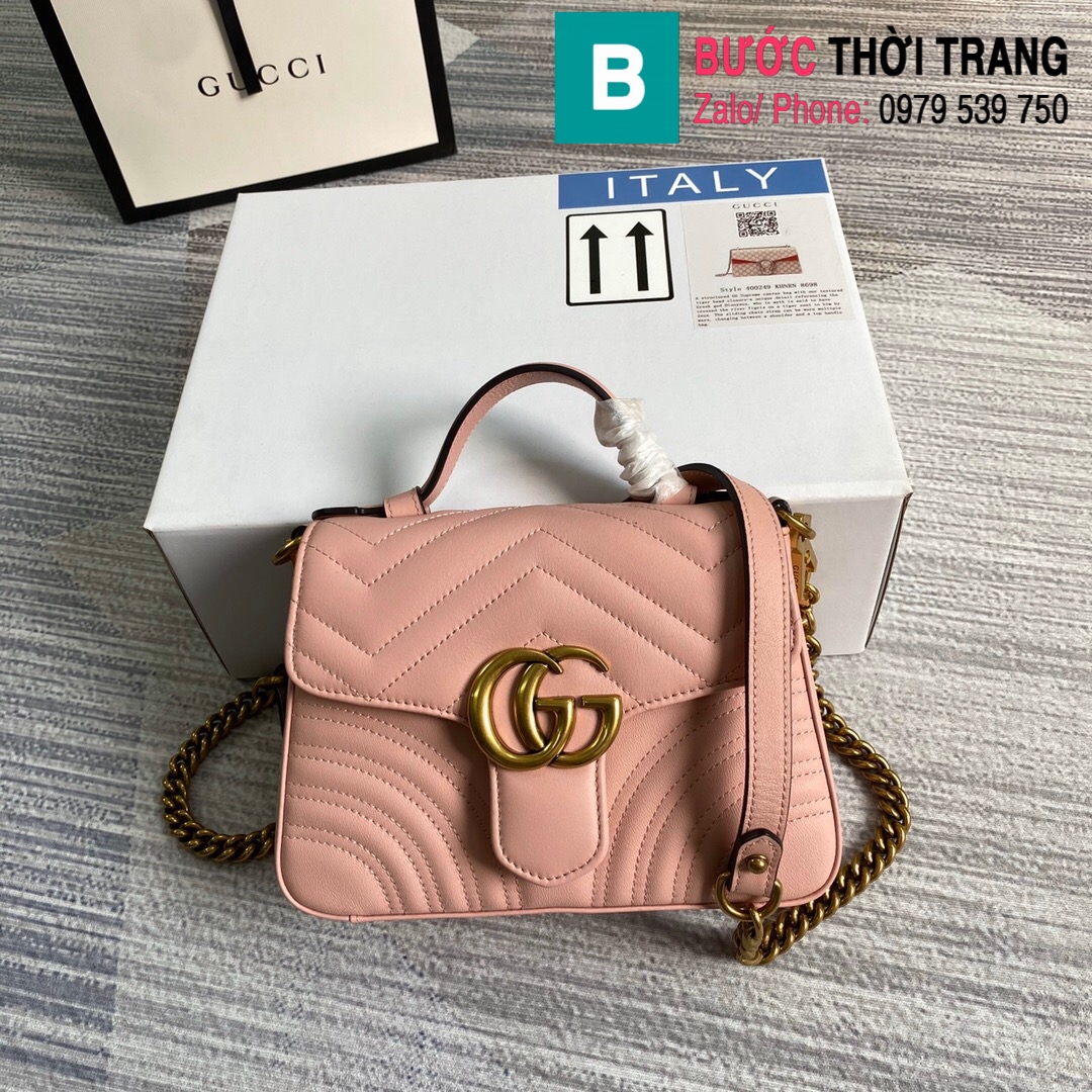 Túi xách Gucci Marmont mini top handle bag (54)