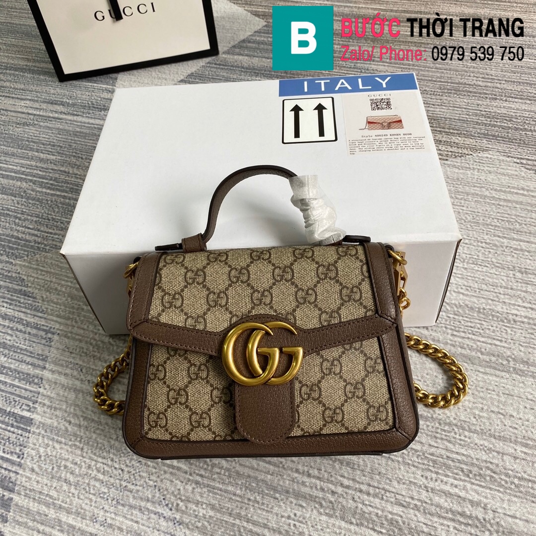 Túi xách Gucci Marmont mini top handle bag (63)