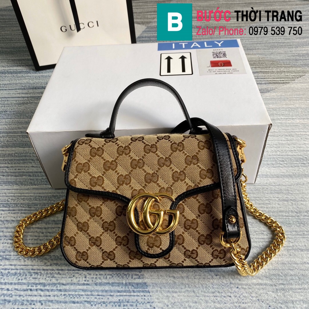 Túi xách Gucci Marmont mini top handle bag (72)