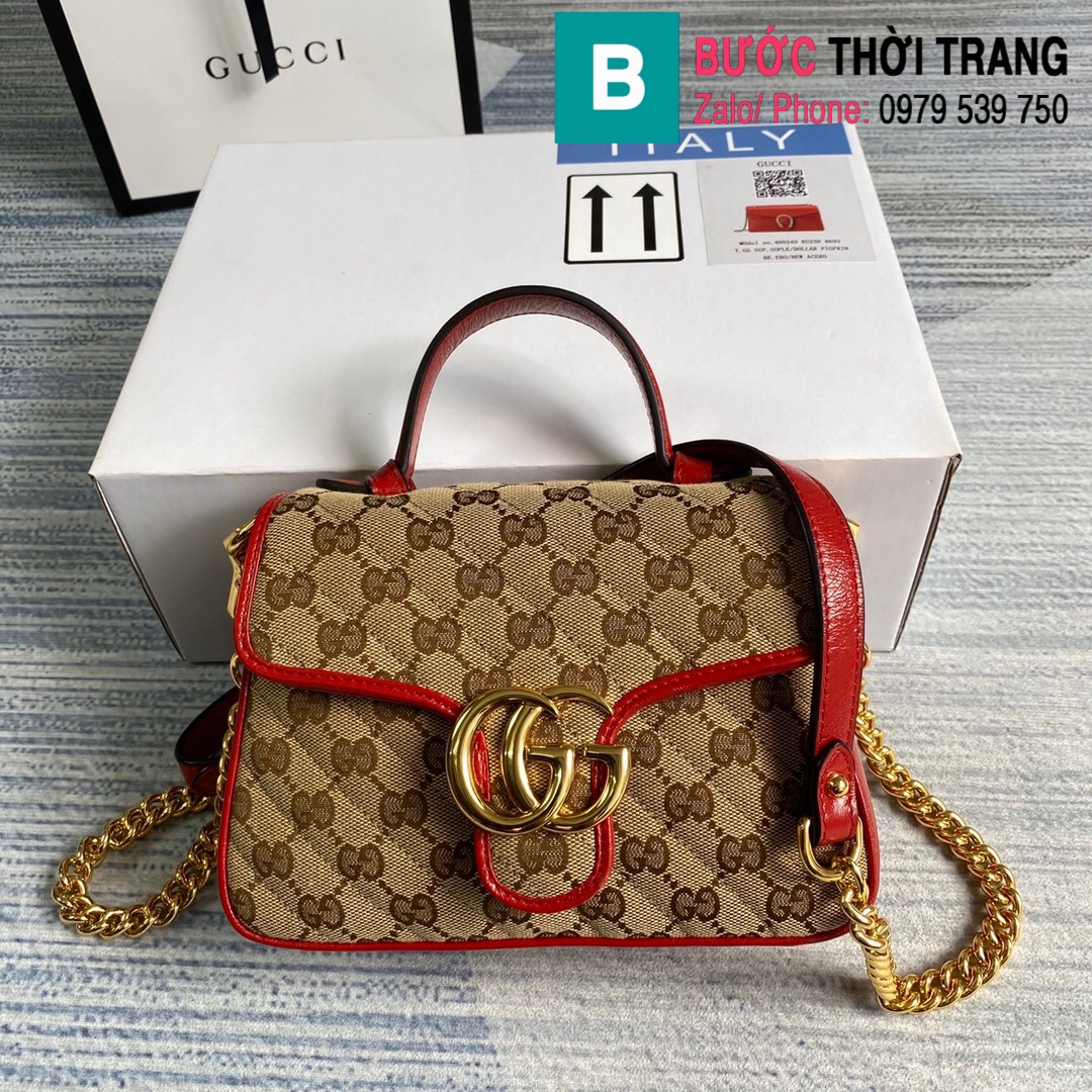 Túi xách Gucci Marmont mini top handle bag (81)