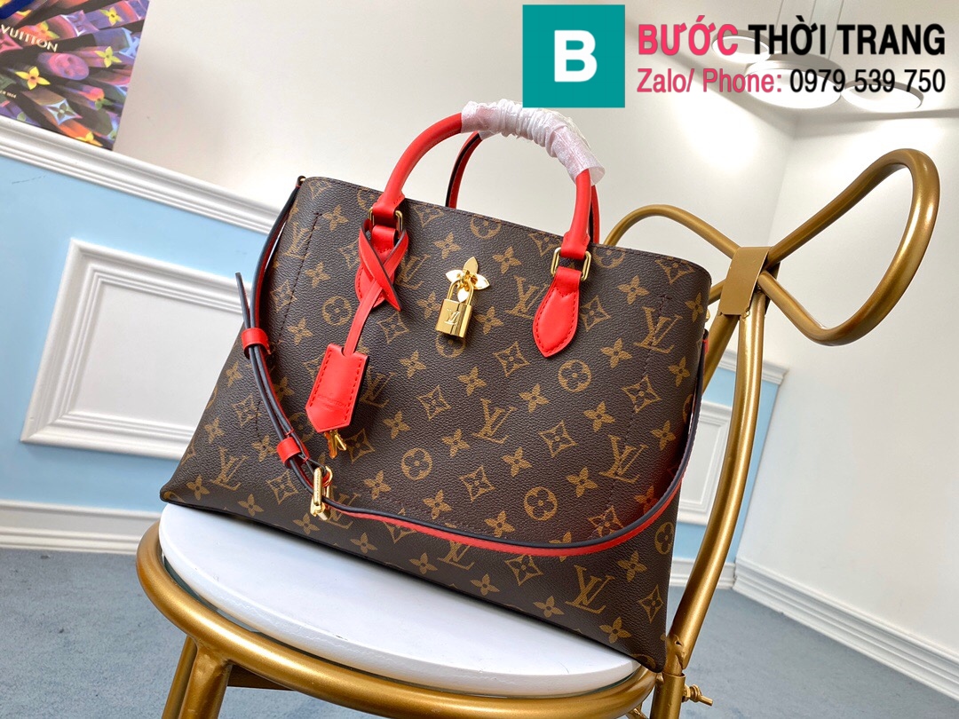 Louis Vuitton Flower Tote M43553 Red