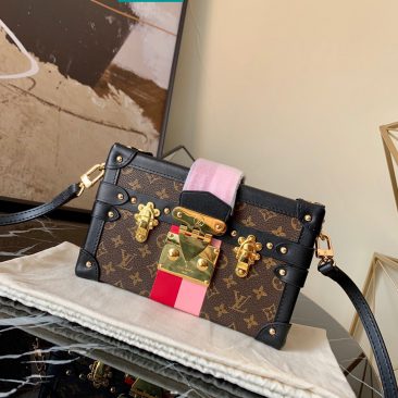 Replica Louis Vuitton M40273 Petite Malle Crossbody Bag Monogram