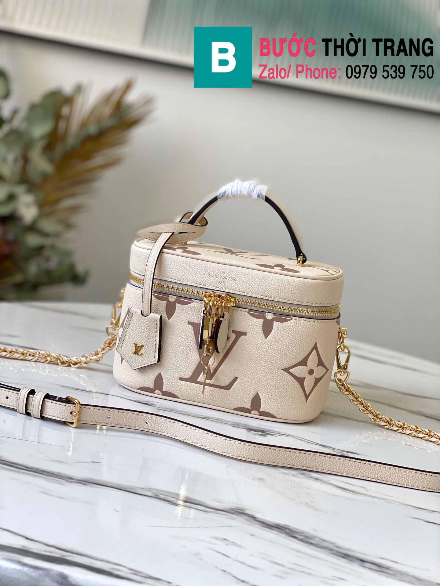 Túi xách Louis Vuitton Vanity Bag PM siêu cấp da bò màu trắng size 19cm –  M45599 – Túi xách cao cấp, những mẫu túi siêu cấp, like authentic cực đẹp