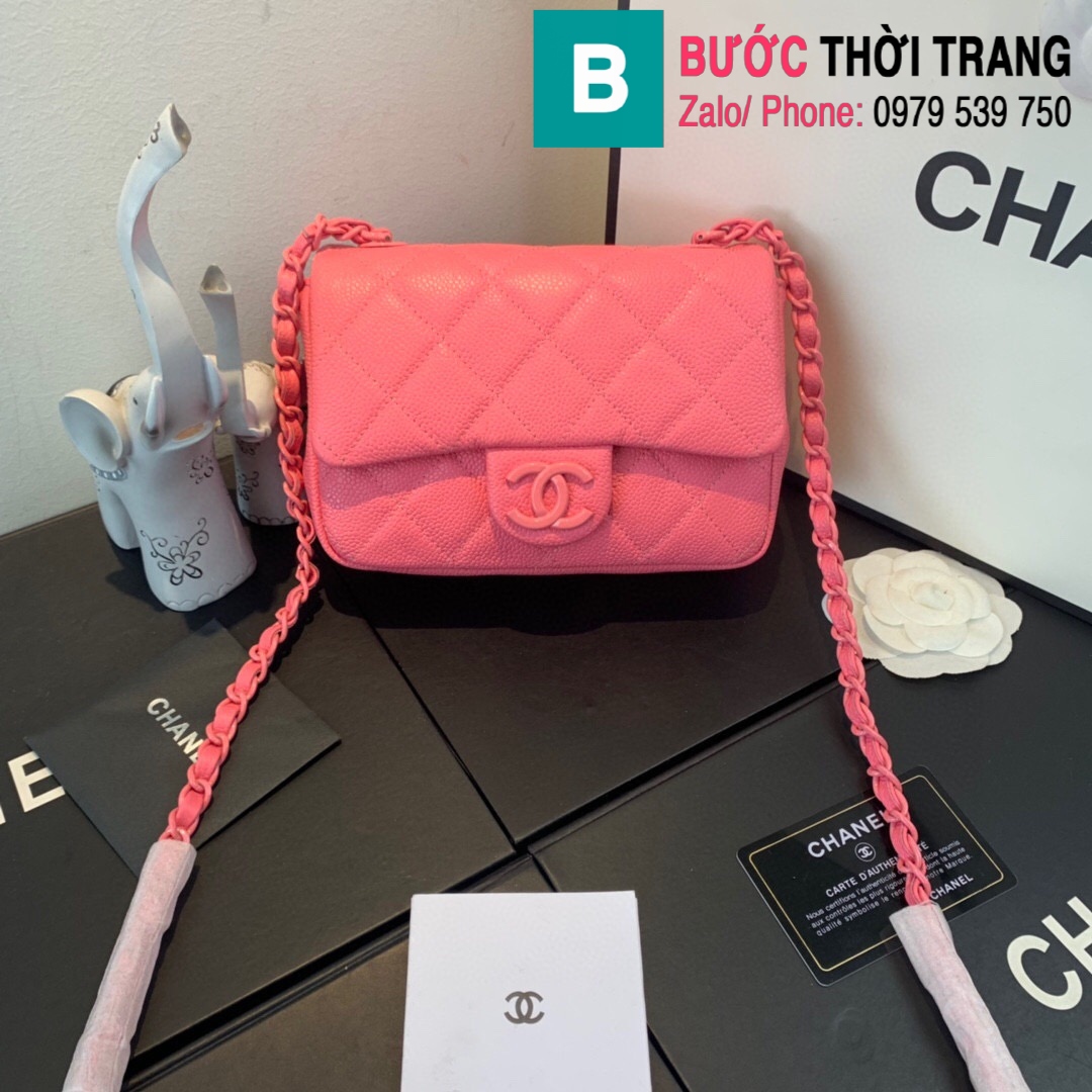Túi xách Chanel Ulta Matte Square Mini Bag siêu cấp da bê màu hồng size  19cm – AS1784 – Túi xách cao cấp, những mẫu túi siêu cấp, like authentic  cực đẹp