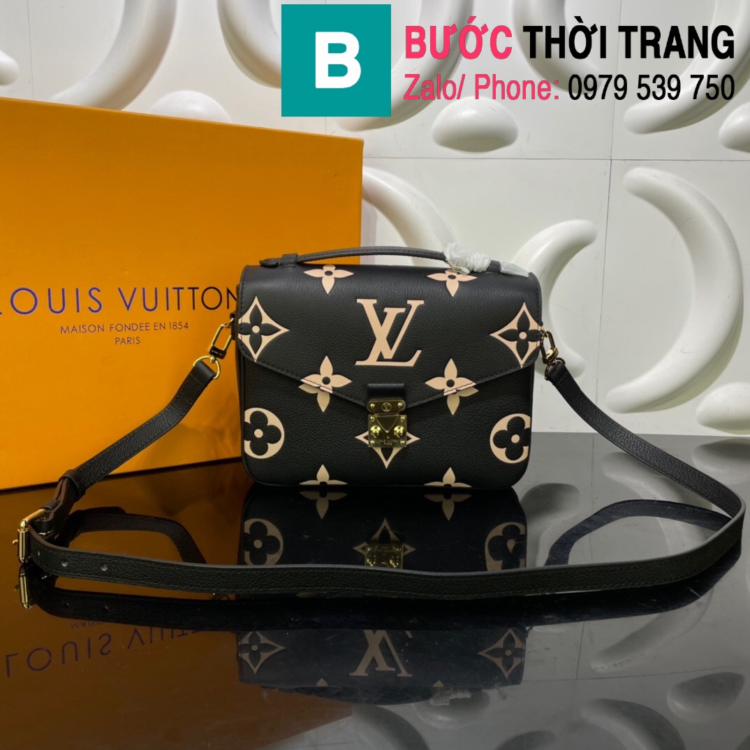 Túi xách LV Louis Vuitton Pochette Metis siêu cấp da bê màu đen size 25cm –  M45596 – Túi xách cao cấp, những mẫu túi siêu cấp, like authentic cực đẹp