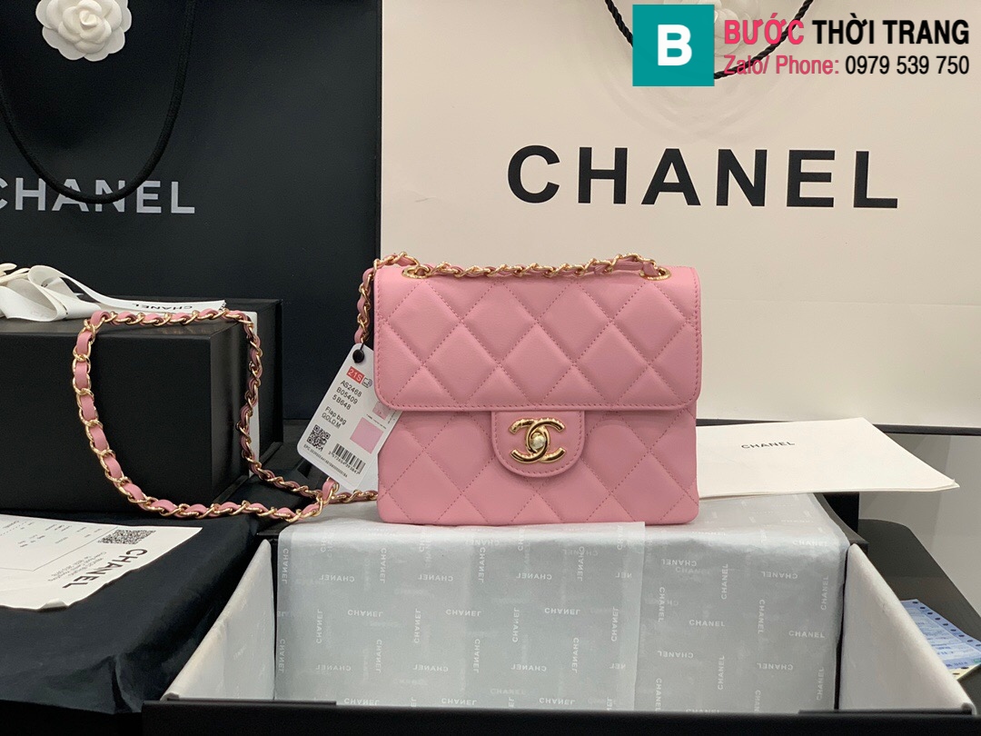 Túi Chanel Boy màu hồng 25cm best quality like auth 99  Ruby Luxury
