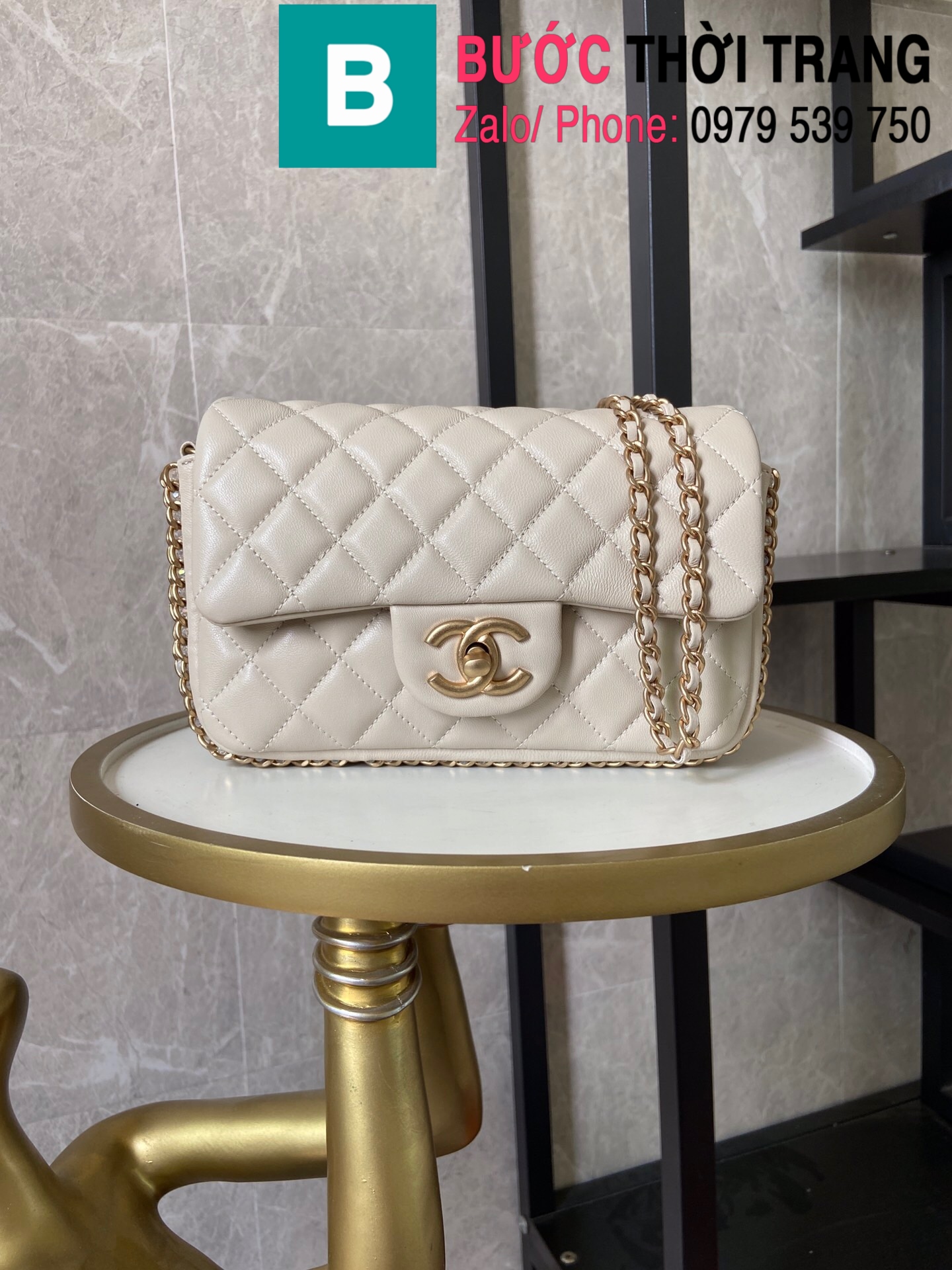 Túi xách Chanel Side Pearl Classic (19)
