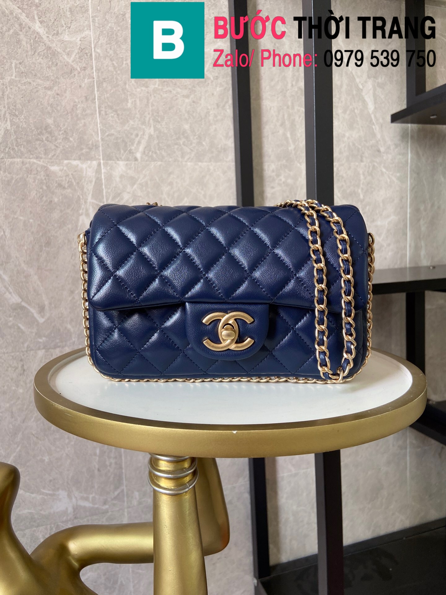 Túi xách Chanel Side Pearl Classic (28)