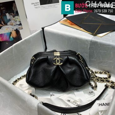 Túi xách Chanel Supple Leather Clutch with chain (1)