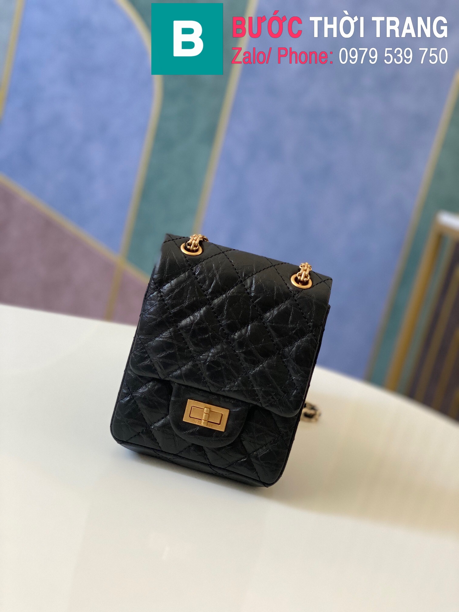 Túi xách Chanel Calfskinn2.55 Reissue Phone Bag (28)